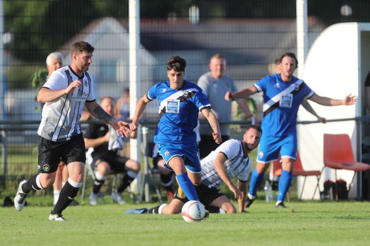 Bluebirds break against Ammanford. Picture - Riley Sports Photography